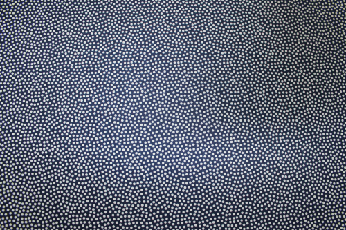 Preview: Baumwollstoff Dotty dunkelblau/weiß  (10 cm)